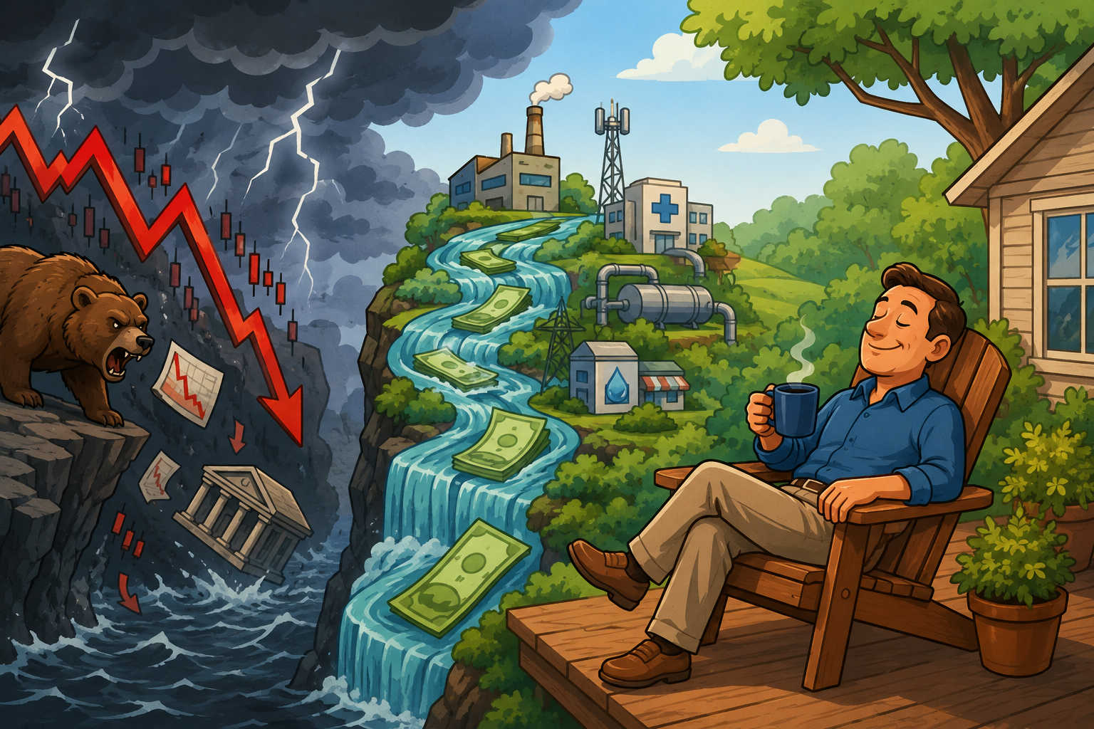 Why Dividend Income Investors Sleep Better During Market Crashes